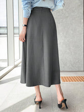 DAZY Women's Plain Ruched A-Line Skirt